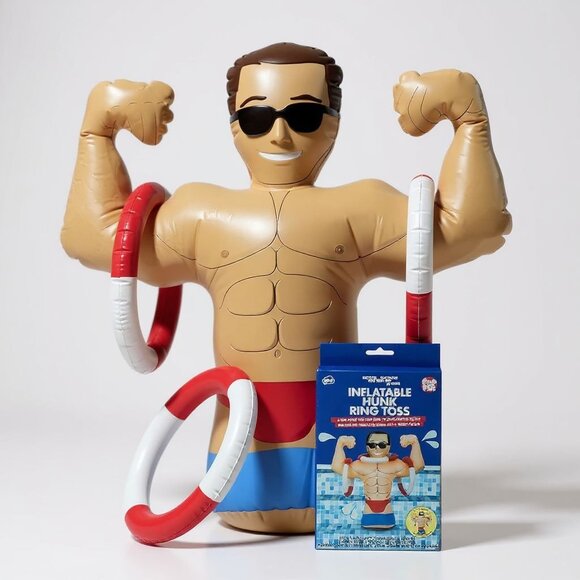 Inflatable Hunk Ring Toss Game 25" Indoor/Outdoor Fun - Picture 2 of 6